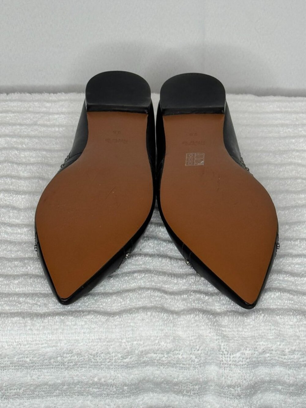 Coach Valintina Flat With Studs - Black - Picture 6 of 9
